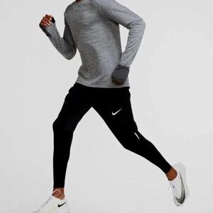Nike Men's Therma Fit  Grey LS Running Top